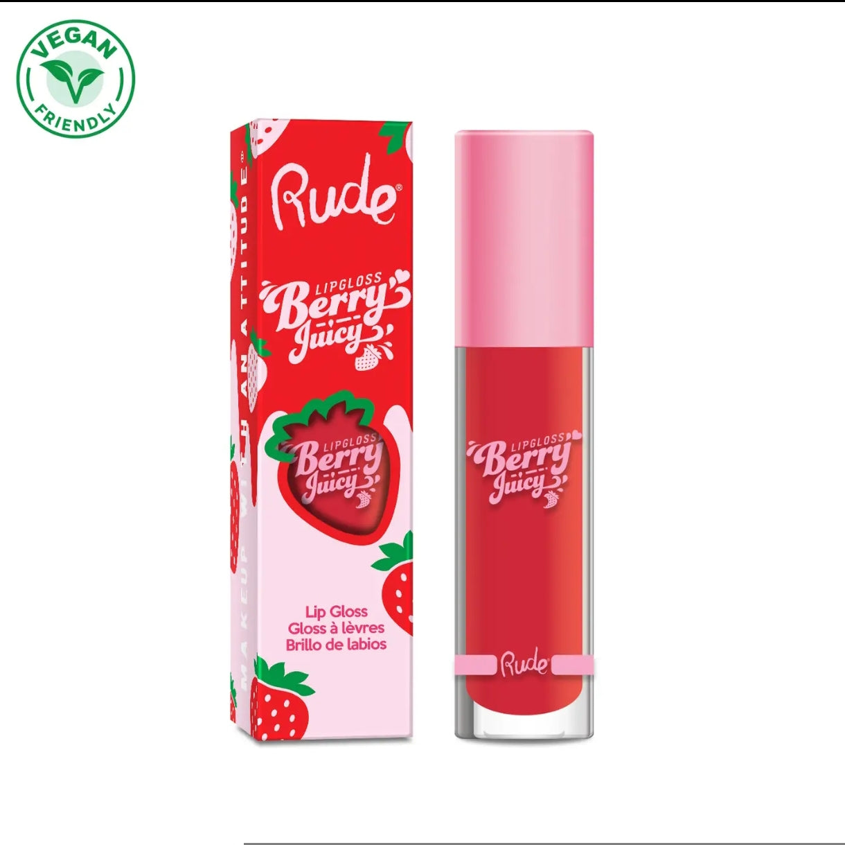 Brillant à lèvres Berry Juicy - Rude Cosmetics