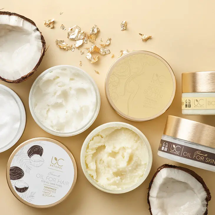 Huile de noix de coco raffinée pour cheveux UC Natural