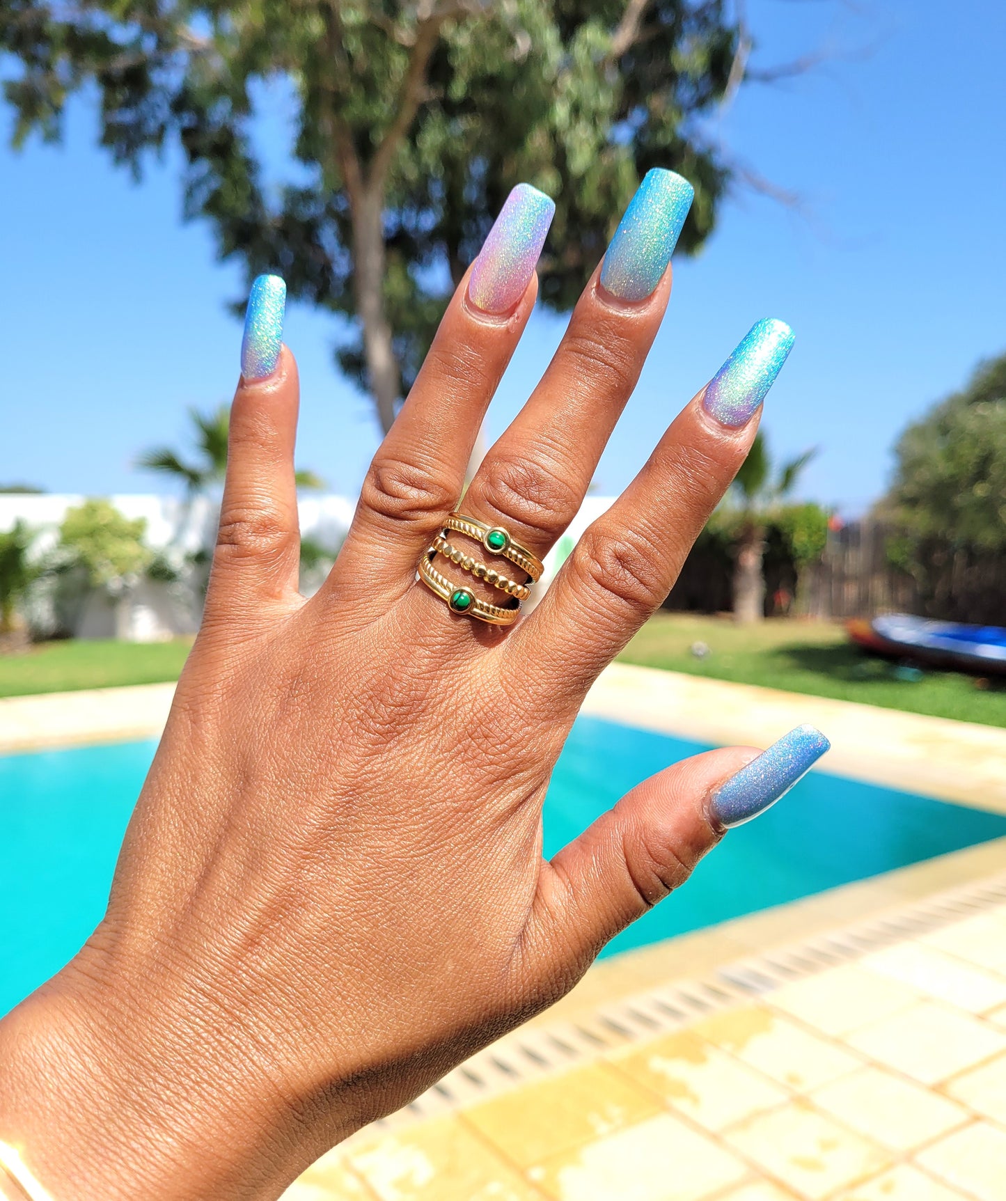 BAGUE HOURIA VERT