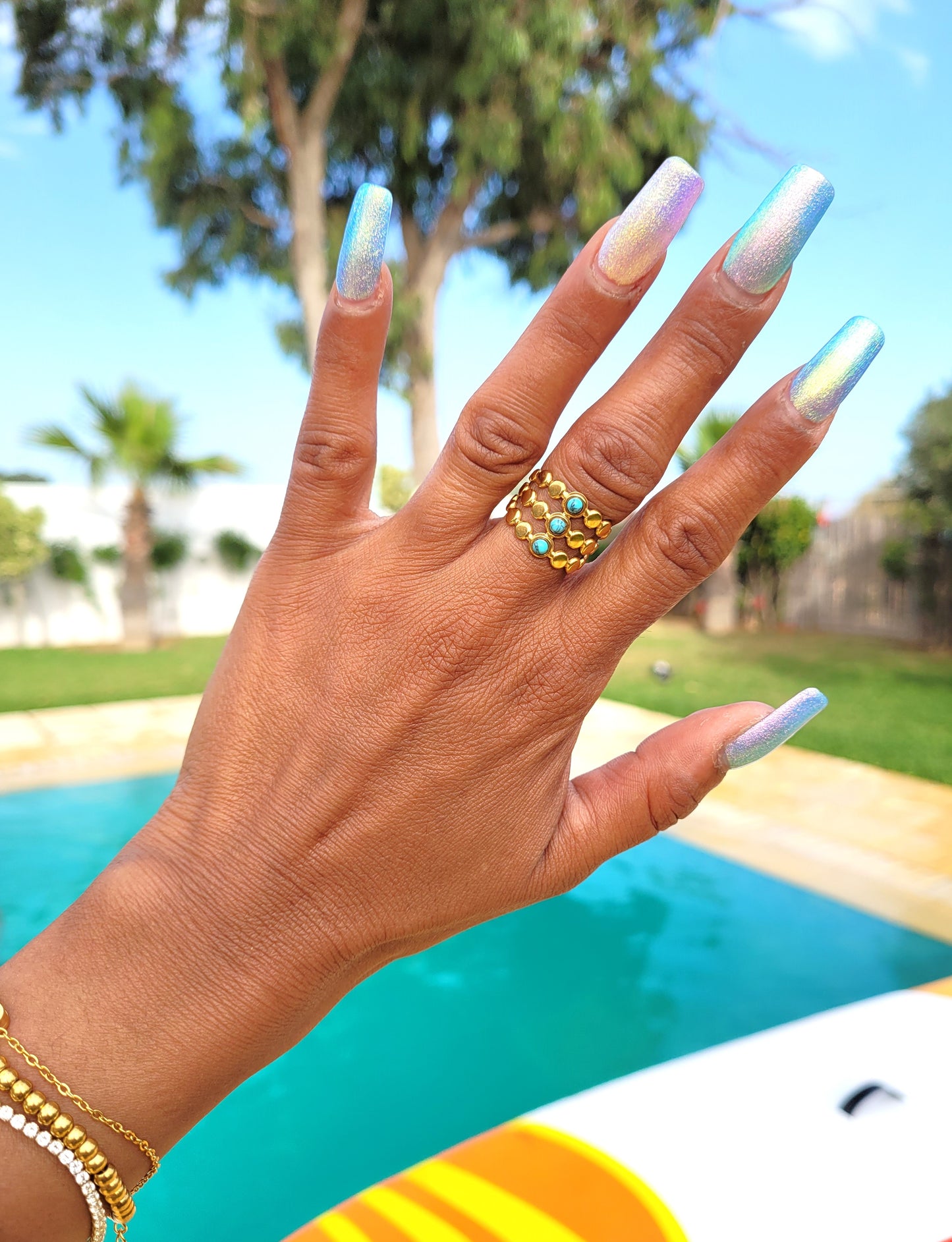 BAGUE BLUE SKY