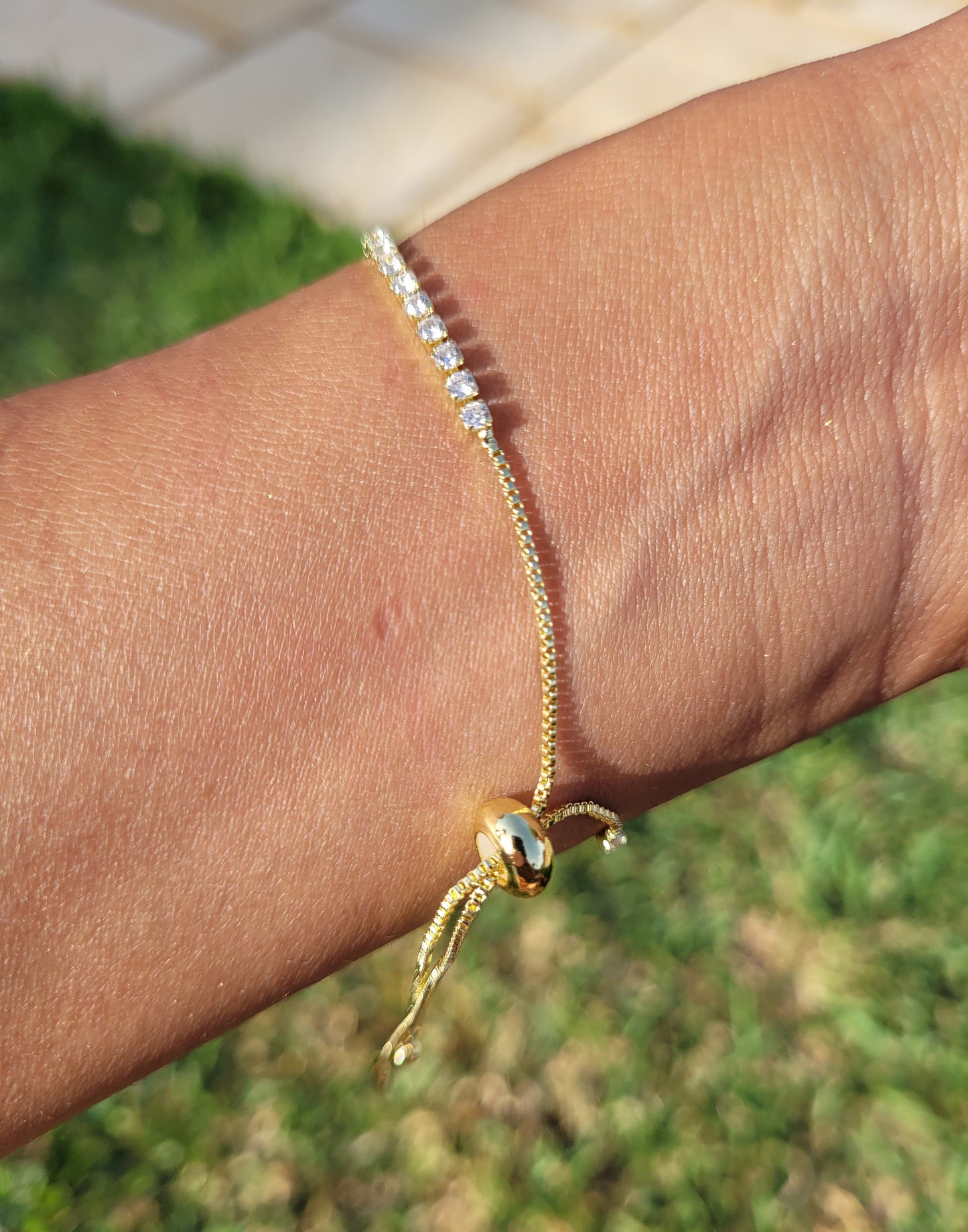 BRACELET ASMA STRASS REGLABLE