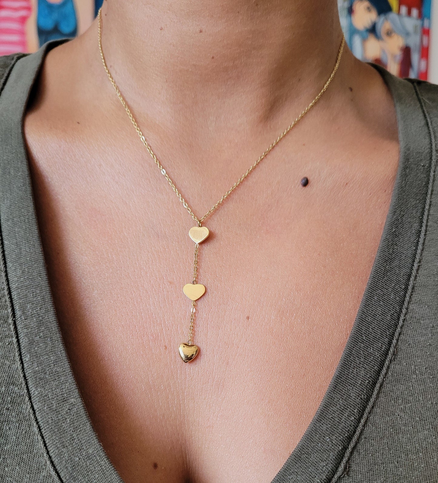 COLLIER I LOVE YOU GOLD
