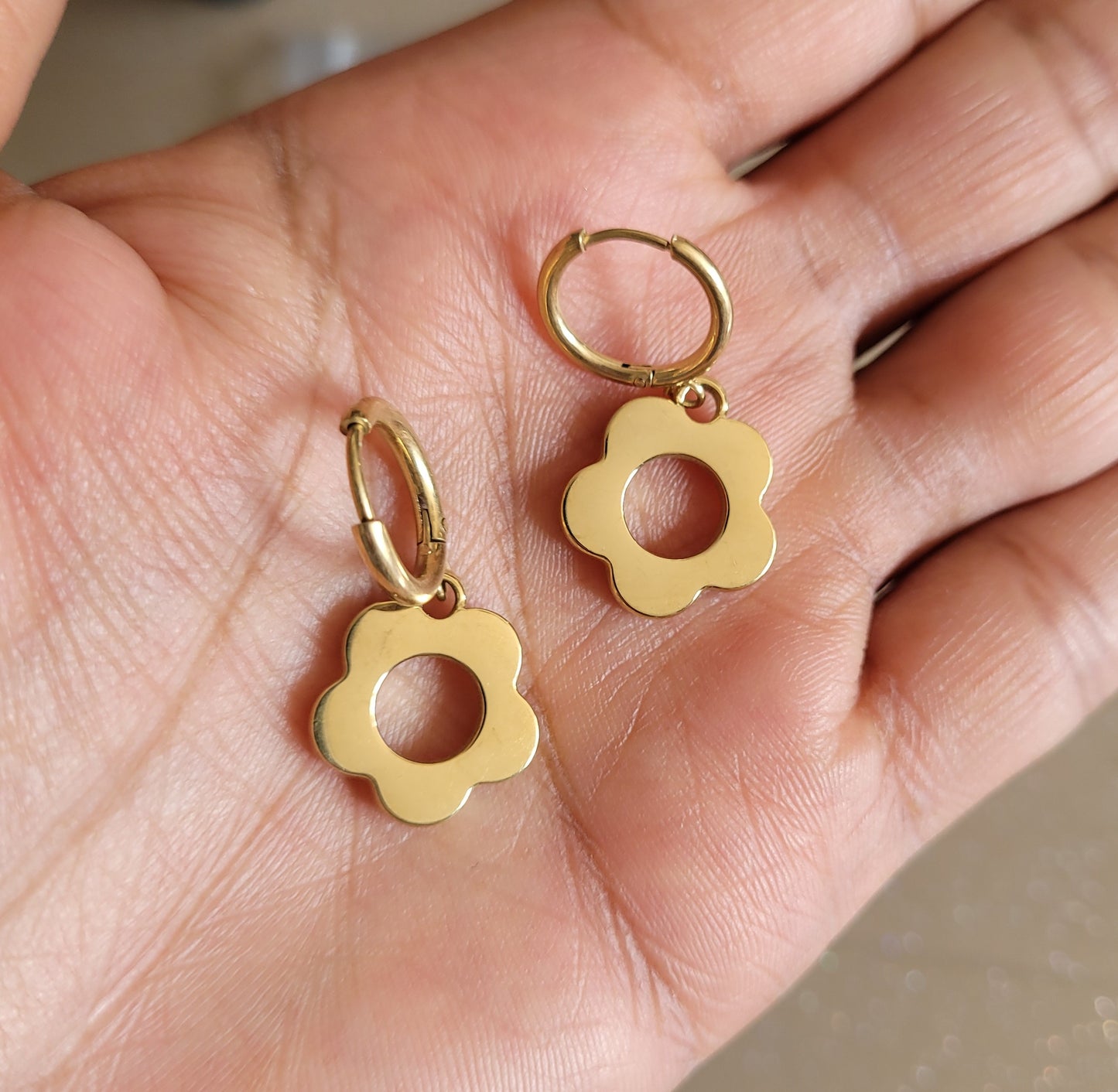 BOUCLES FLORA GOLD