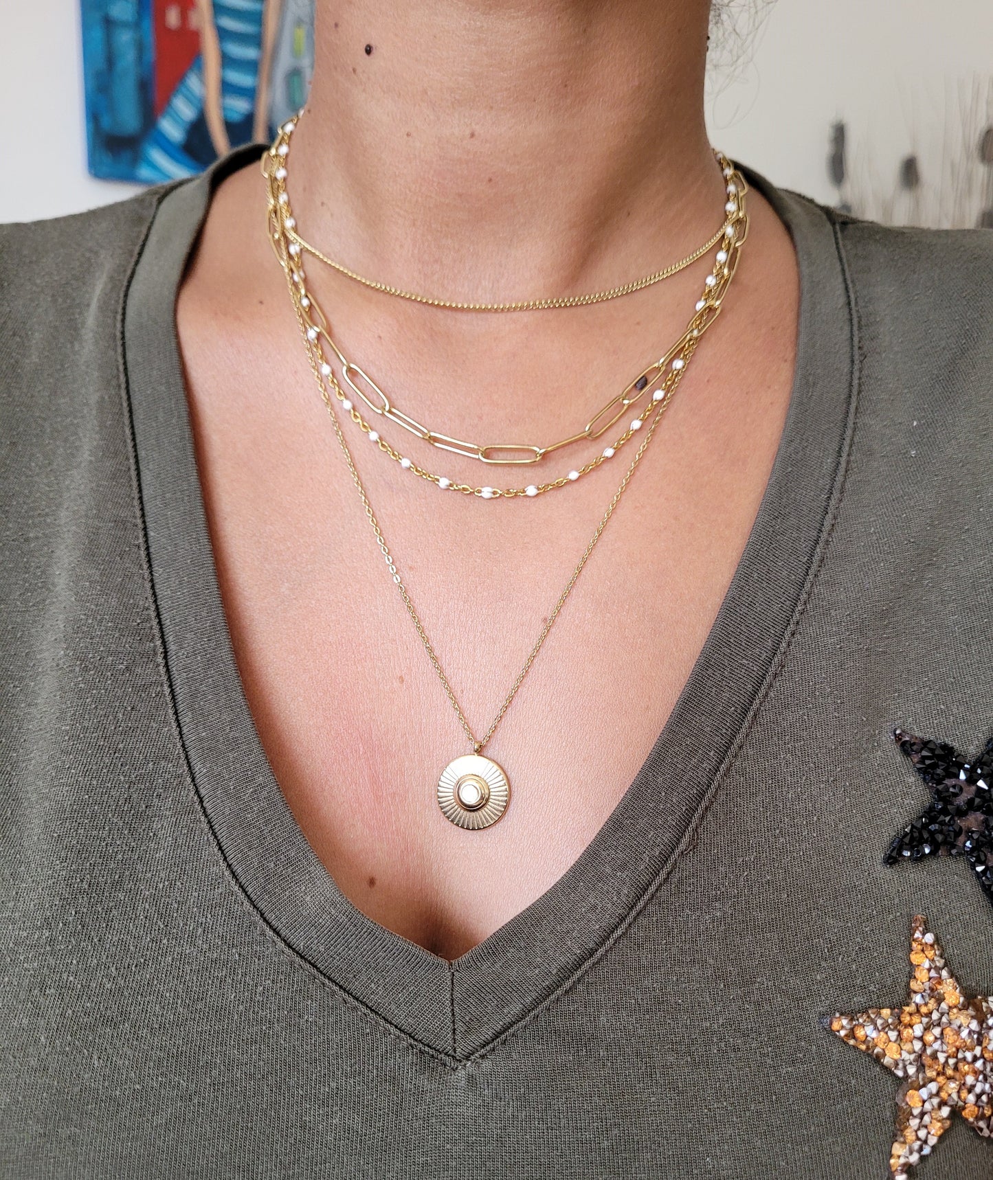 COLLIER MONA GOLD