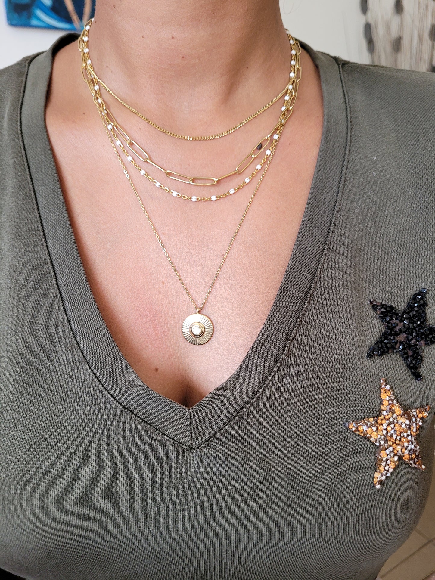 COLLIER MONA GOLD