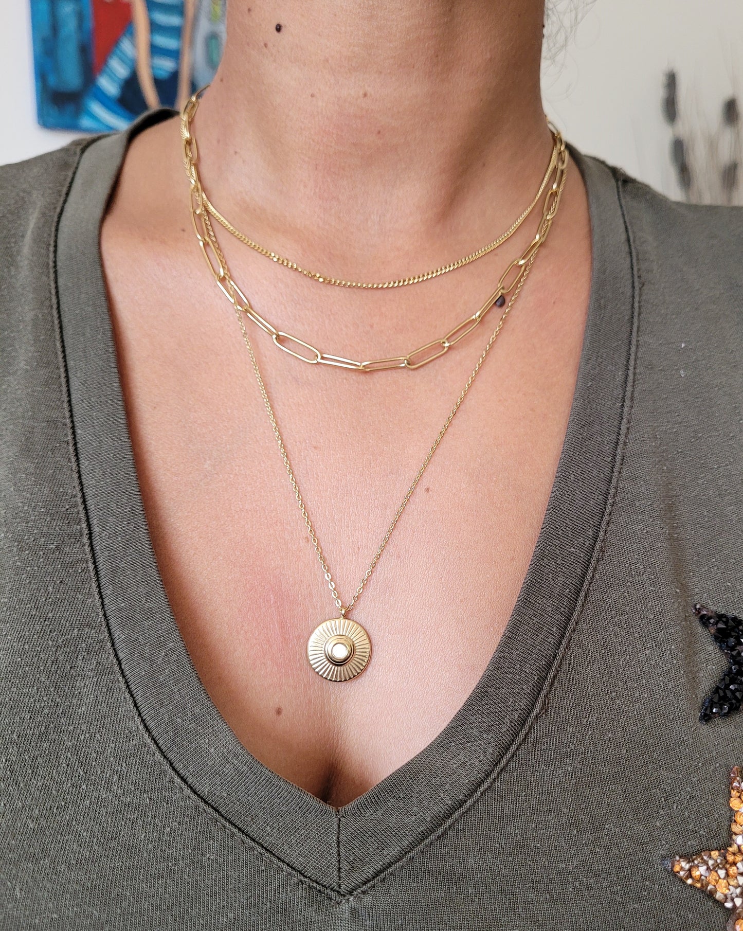 COLLIER MONA GOLD