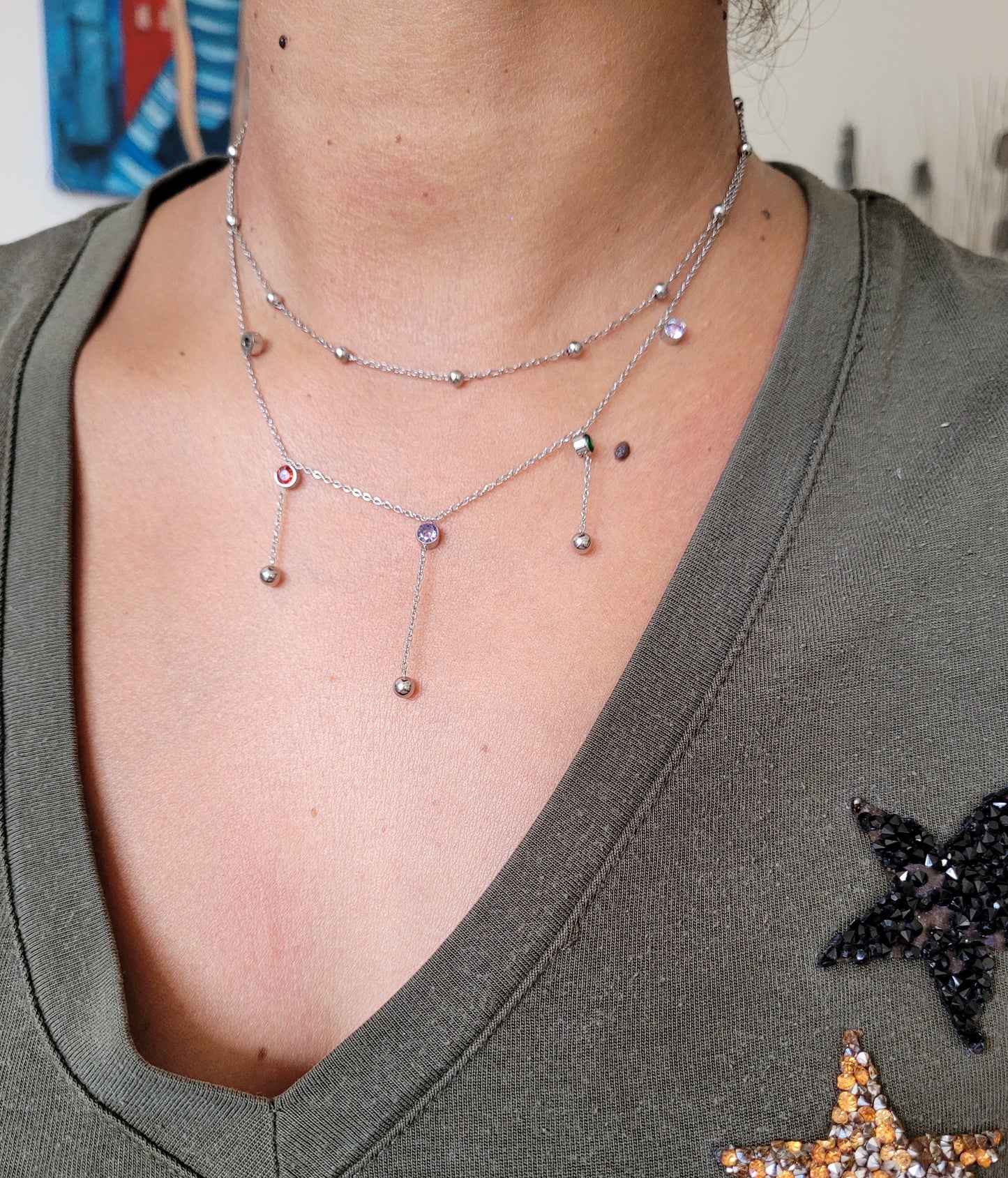 COLLIER STELLA SILVER