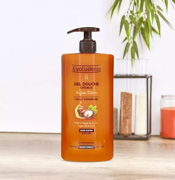 Gel Douche Crémeux Argan Divin -Evoluderm