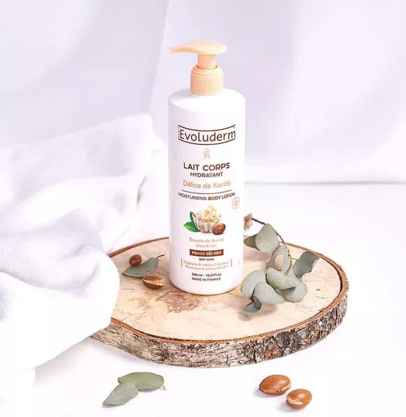 Lait Corps Hydratant Délice de Karité -Evoluderm