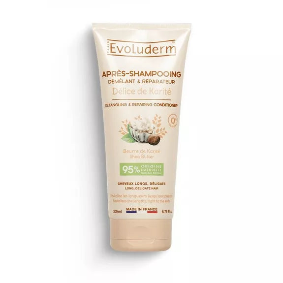 Après-Shampoing Démêlant & Réparateur Délice de Karité -Evoluderm