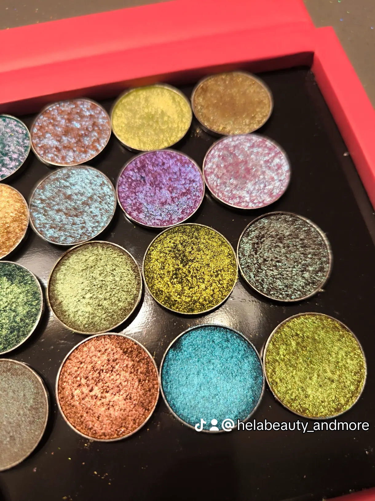 Palette magnétique en acrylique pour fards à paupières mono