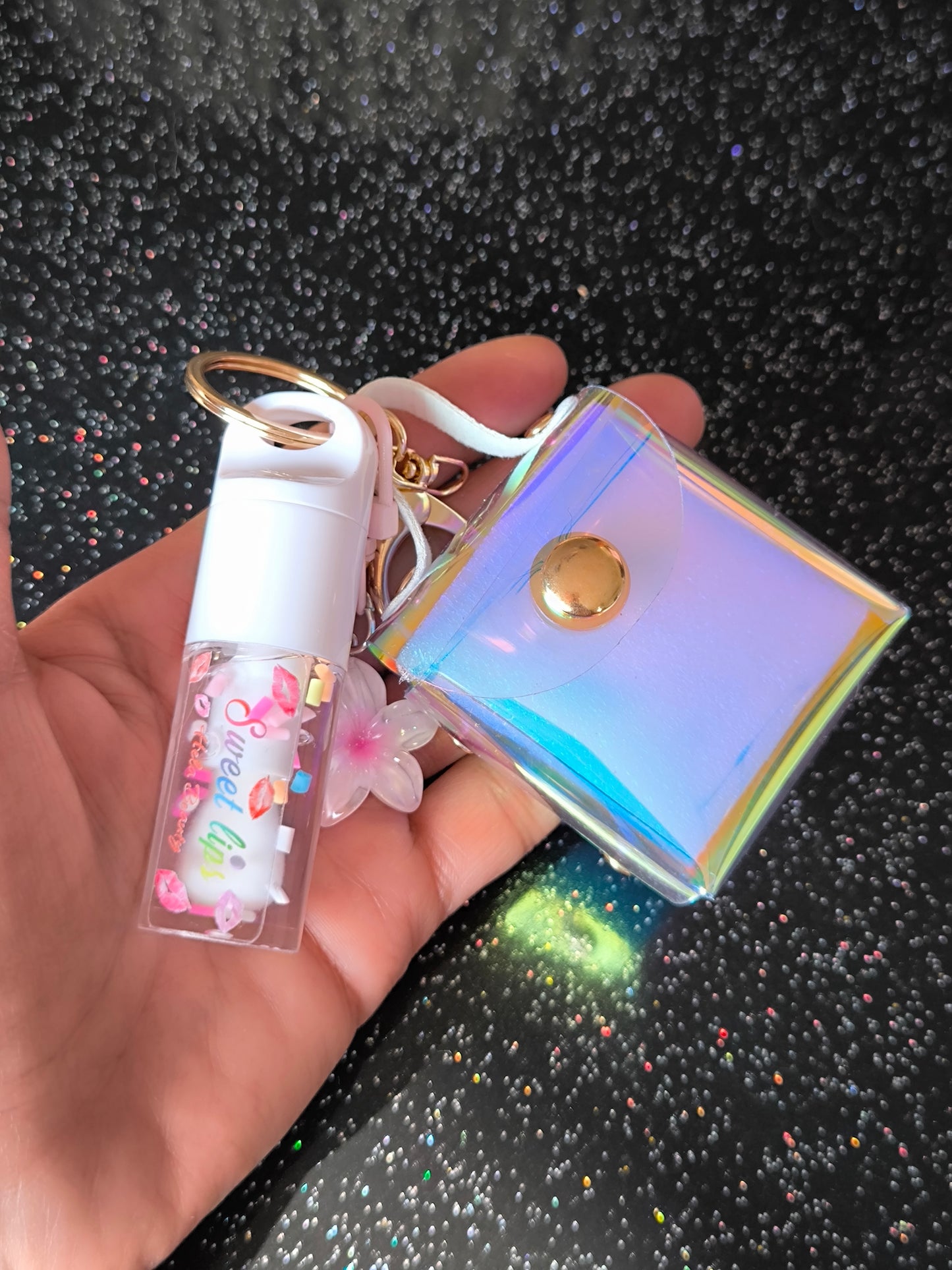 PORTE CLÉ GLOSS CONFETTIS & BAG
