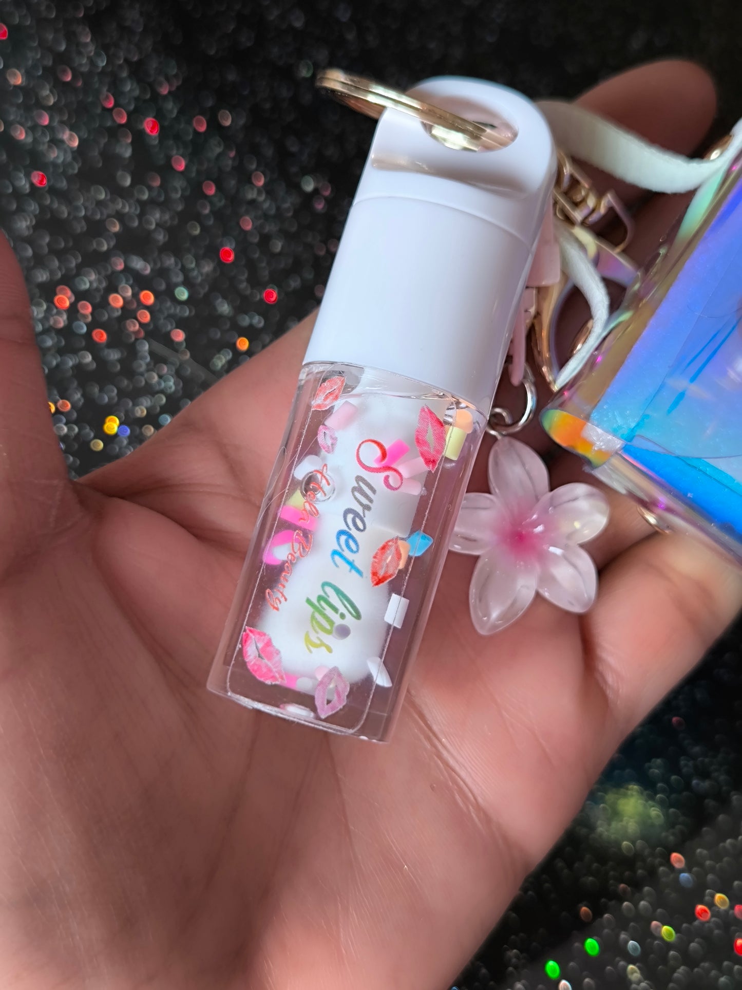 PORTE CLÉ GLOSS CONFETTIS & BAG
