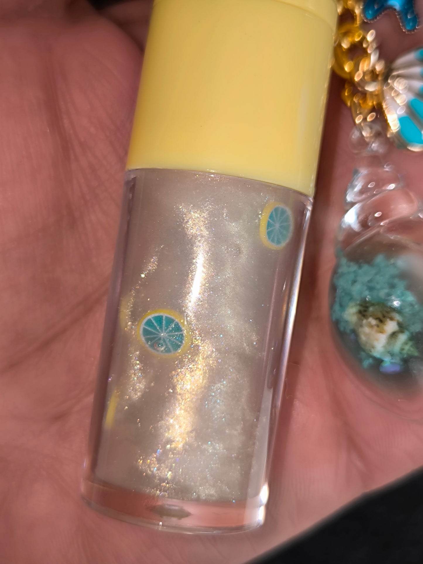 PORTE CLÉ GLOSS HOLO GOLD COQUILLAGES