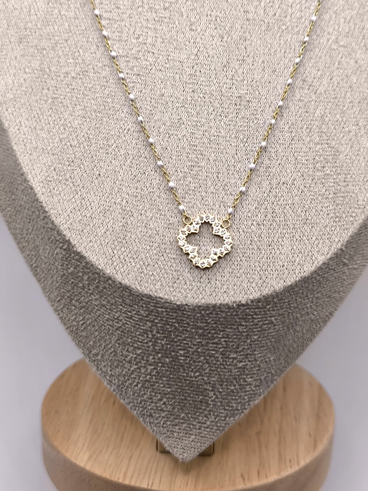 COLLIER PERLA STRASS