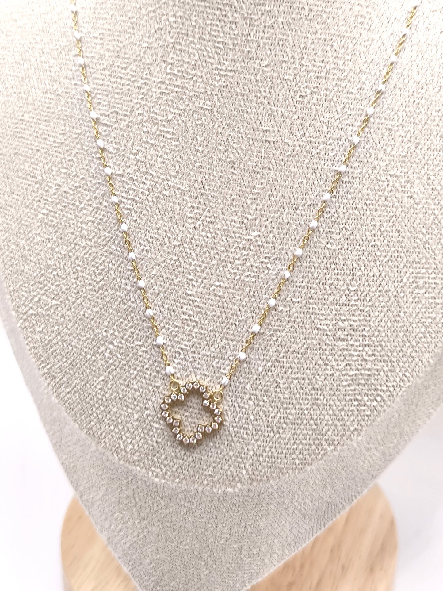 COLLIER PERLA STRASS