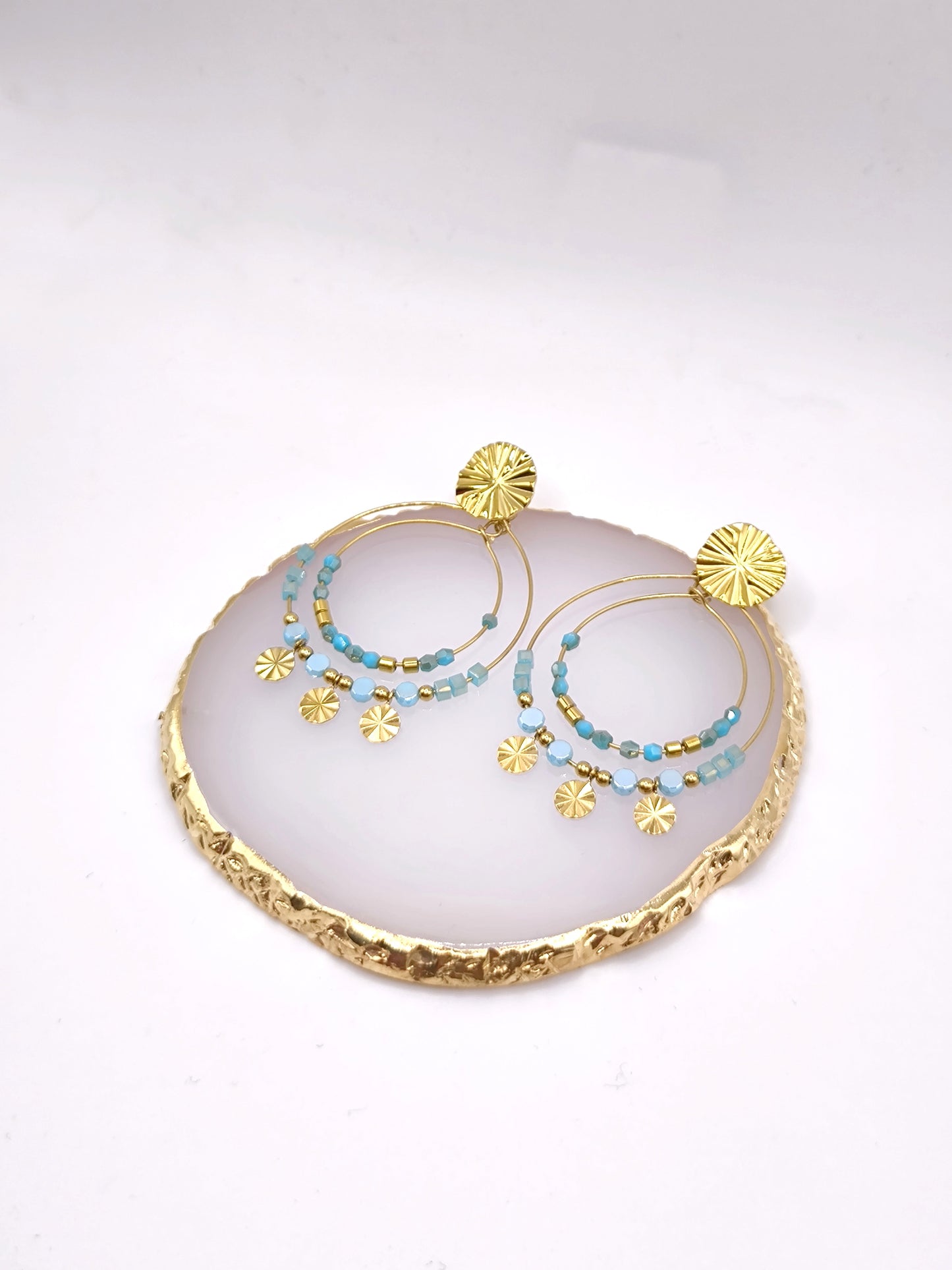 BOUCLES DINA TURQUOISE
