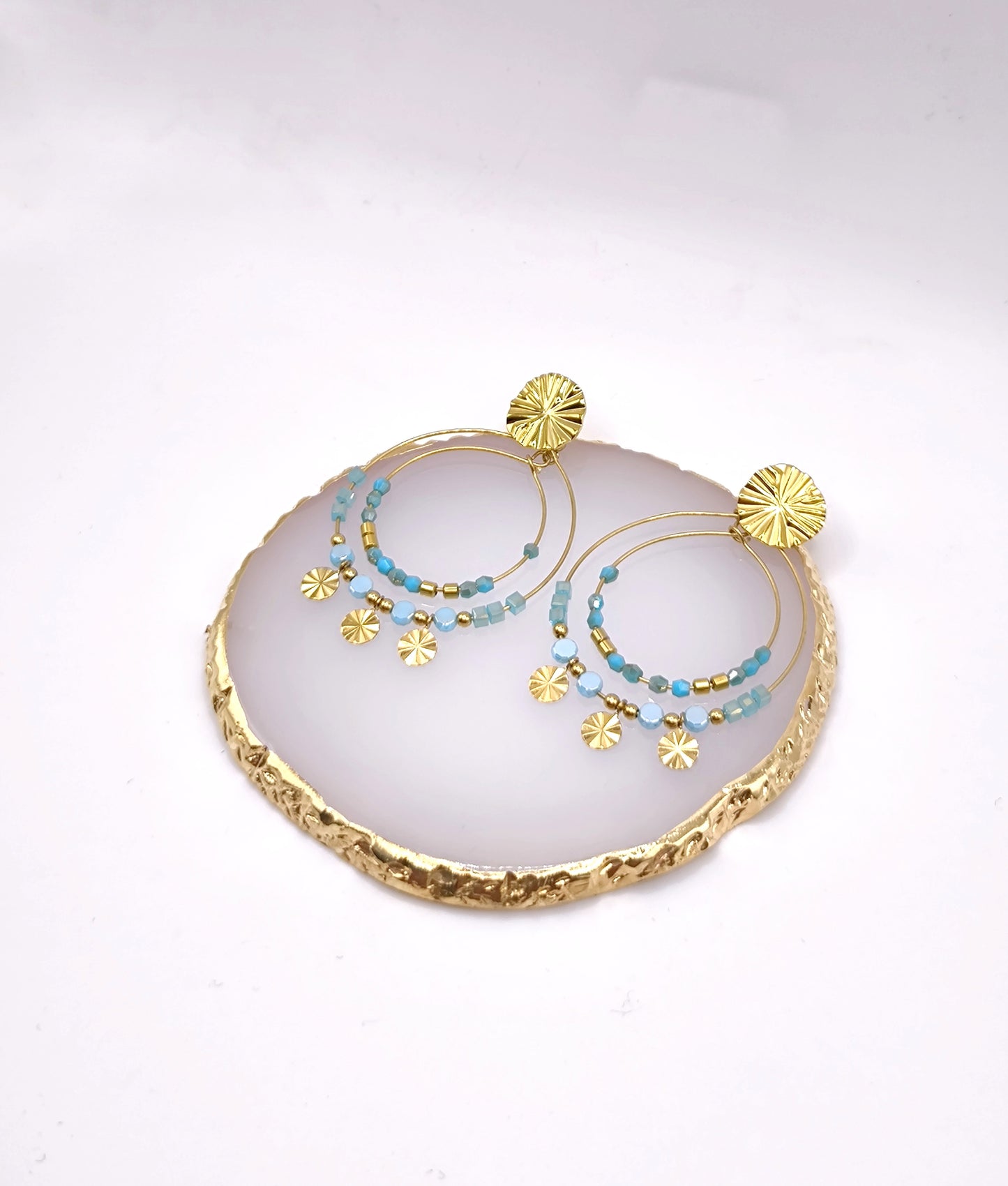 BOUCLES DINA TURQUOISE