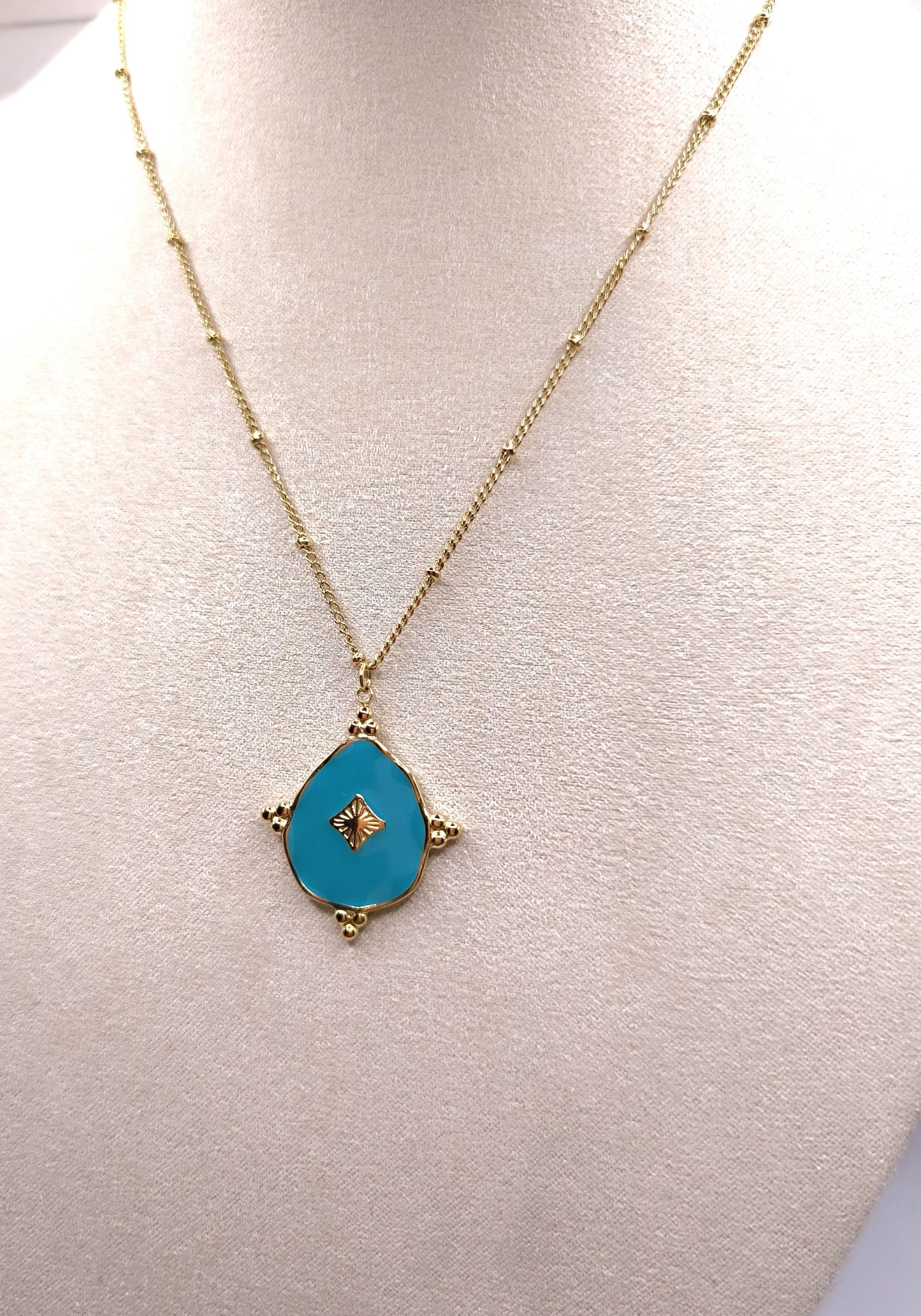 COLLIER CHRISTELLE TURQUOISE