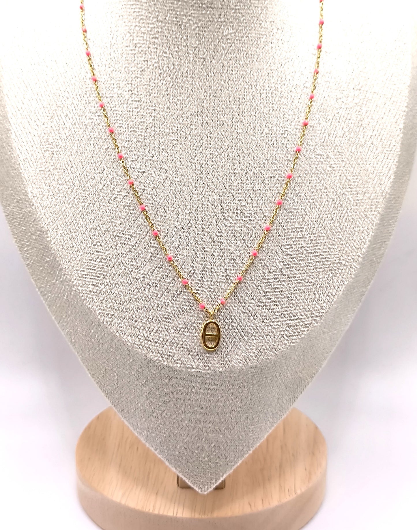 COLLIER TINA FUSHIA