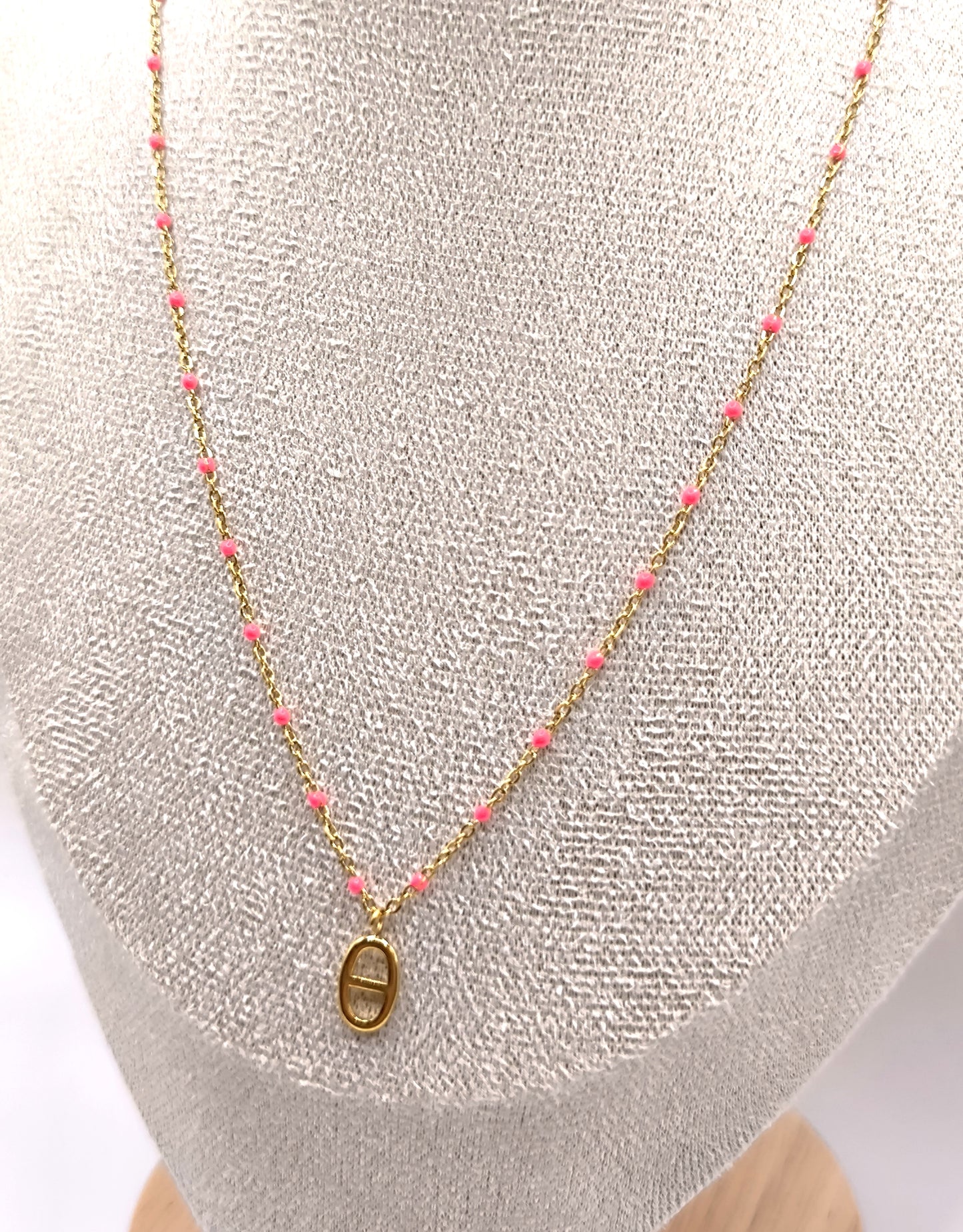 COLLIER TINA FUSHIA