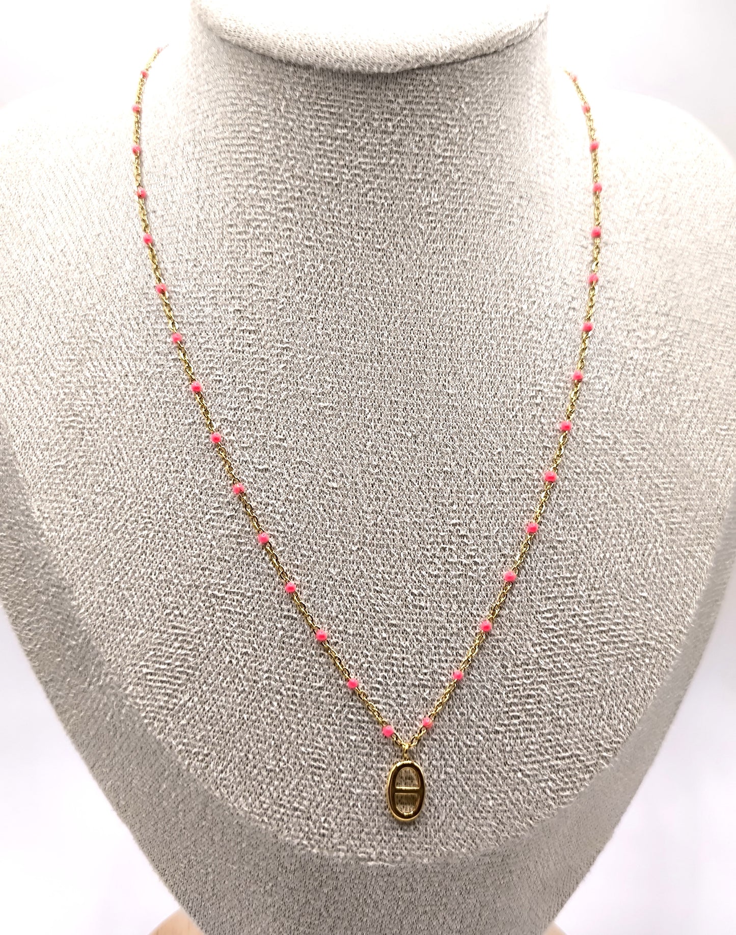 COLLIER TINA FUSHIA