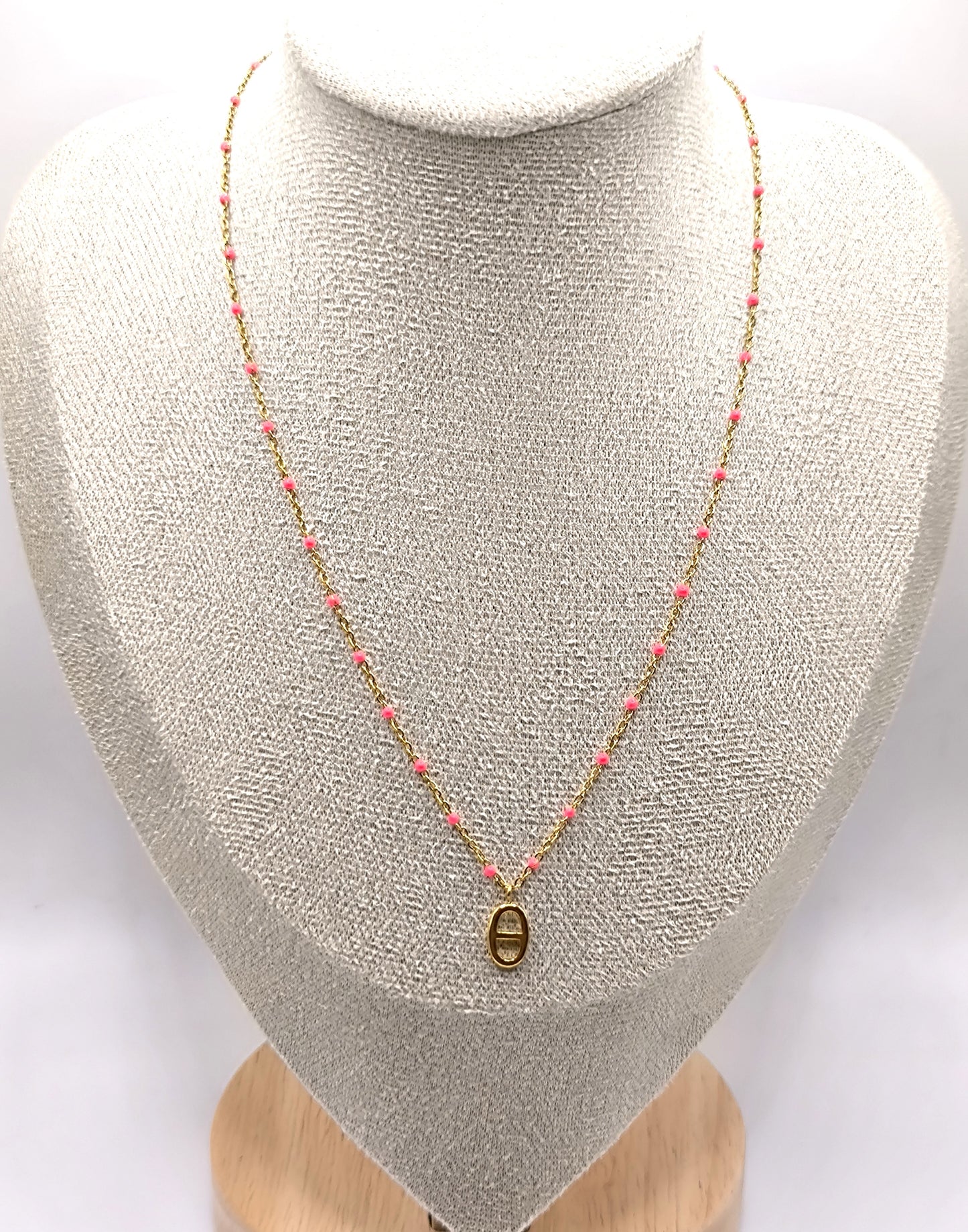 COLLIER TINA FUSHIA
