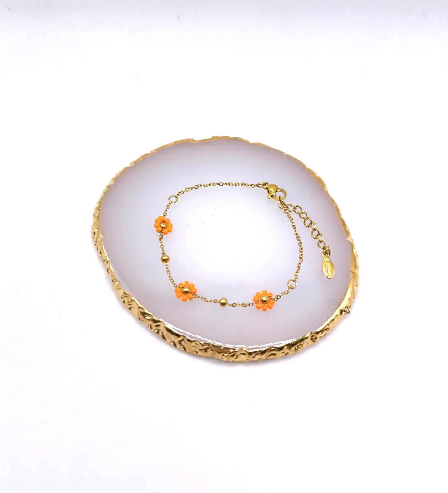 BRACELET FLOWER ORANGE