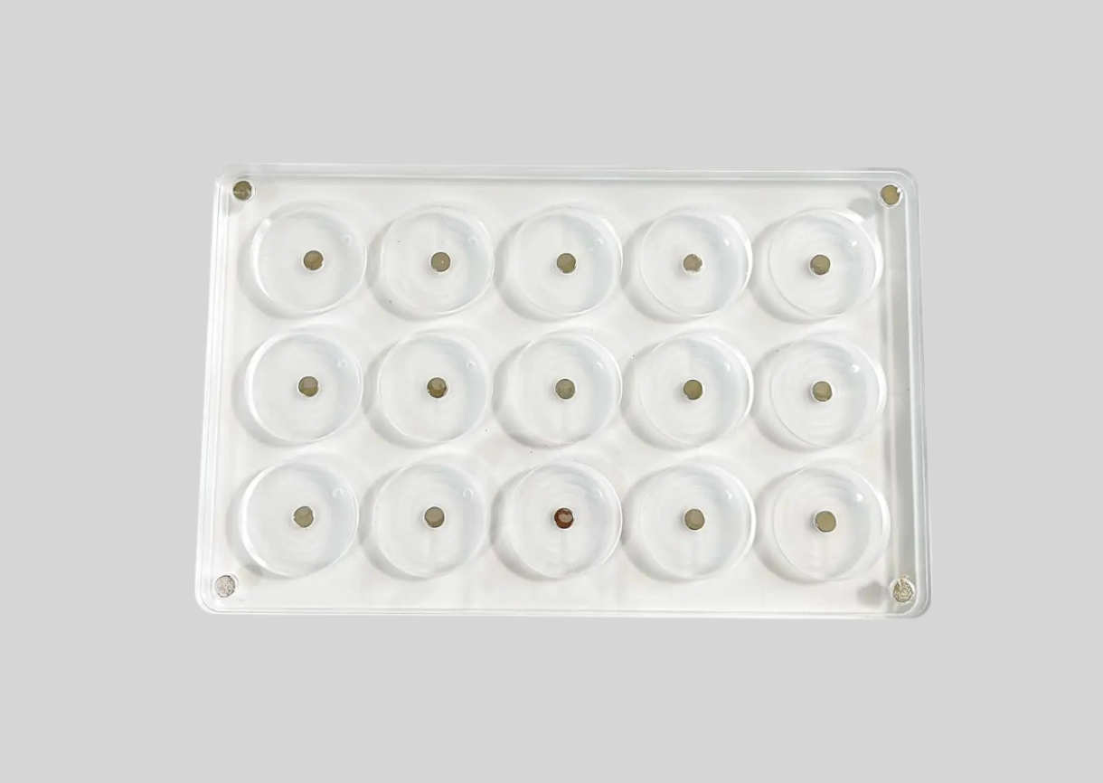 Palette magnétique en acrylique pour fards à paupières mono