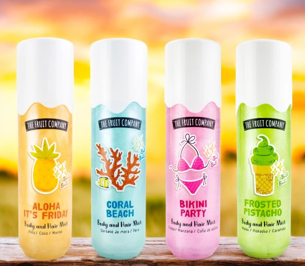 BRUMES SCINTILLANTES CORPS ET CHEVEUX - THE FRUIT COMPANY