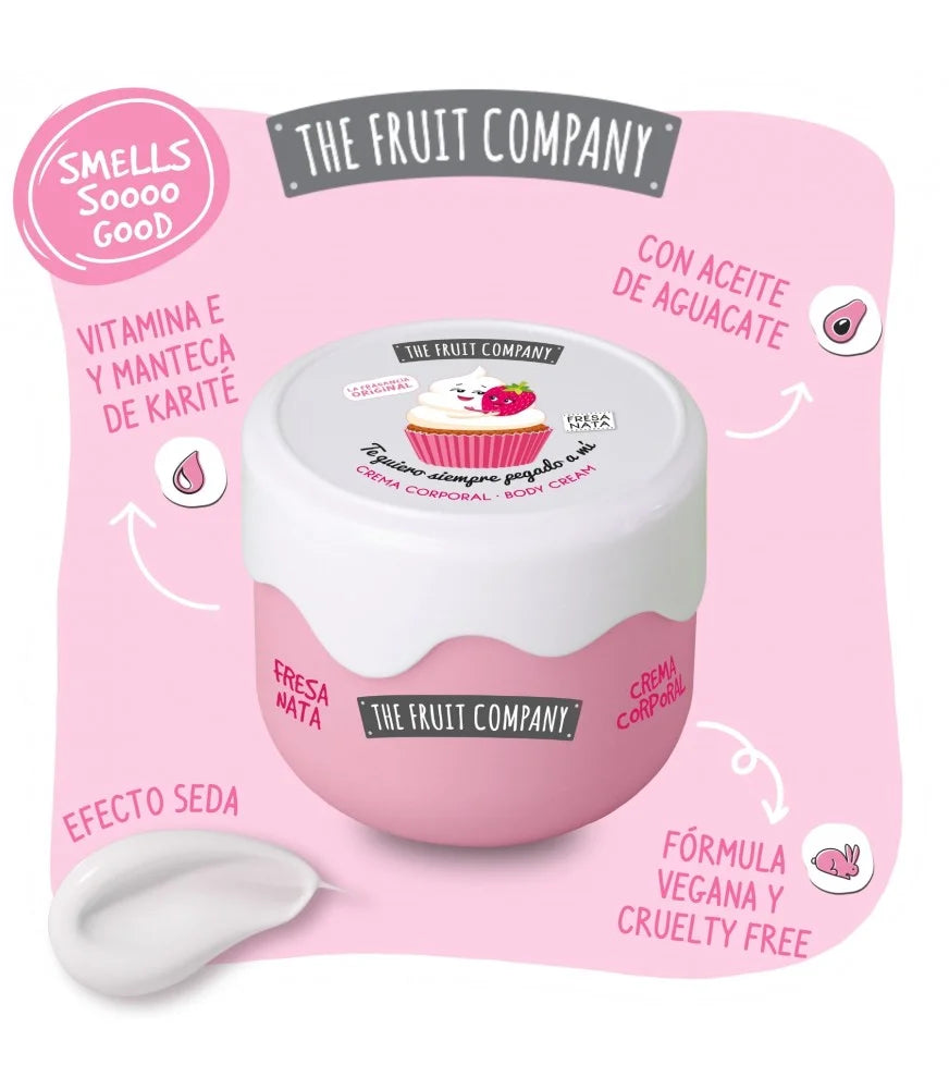 CRÈME CORPS FRAISE CHANTILLY VEGAN -THE FRUIT COMPANY - 200ML