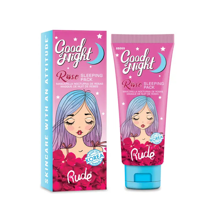 Coffret masque de nuit visage et lèvres K-Beauty- Rude Cosmetics