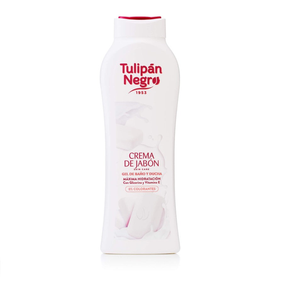 GEL DE BAIN ET DOUCHE CRÈME DE SAVON 650ML- TULIPAN NEGRO
