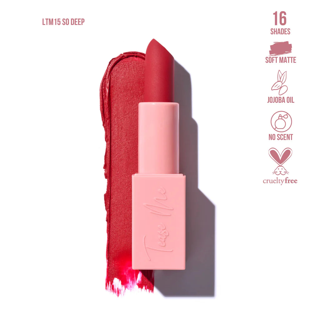 Tease Me Lipstick Soft Matte Beauty Creations
