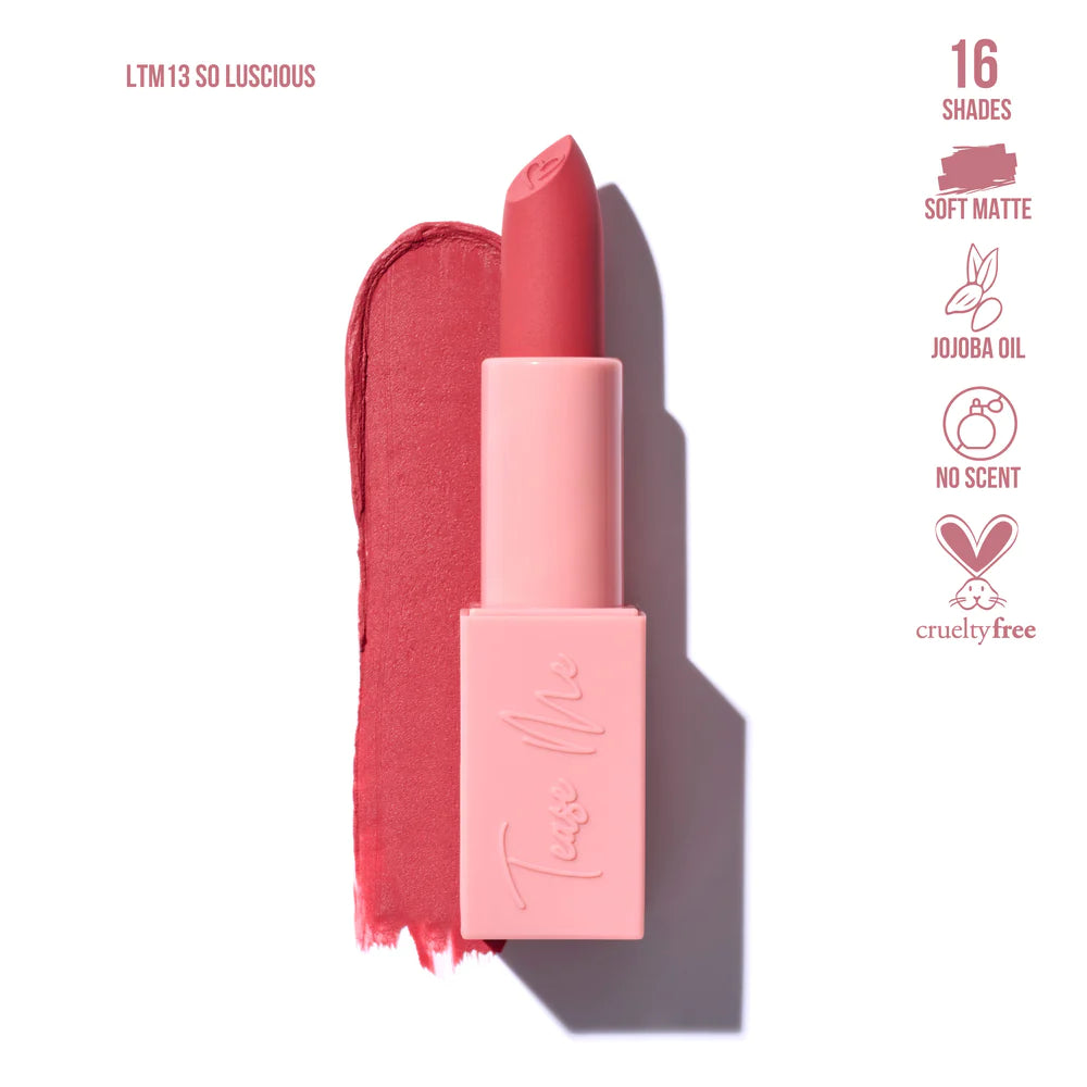 Tease Me Lipstick Soft Matte Beauty Creations