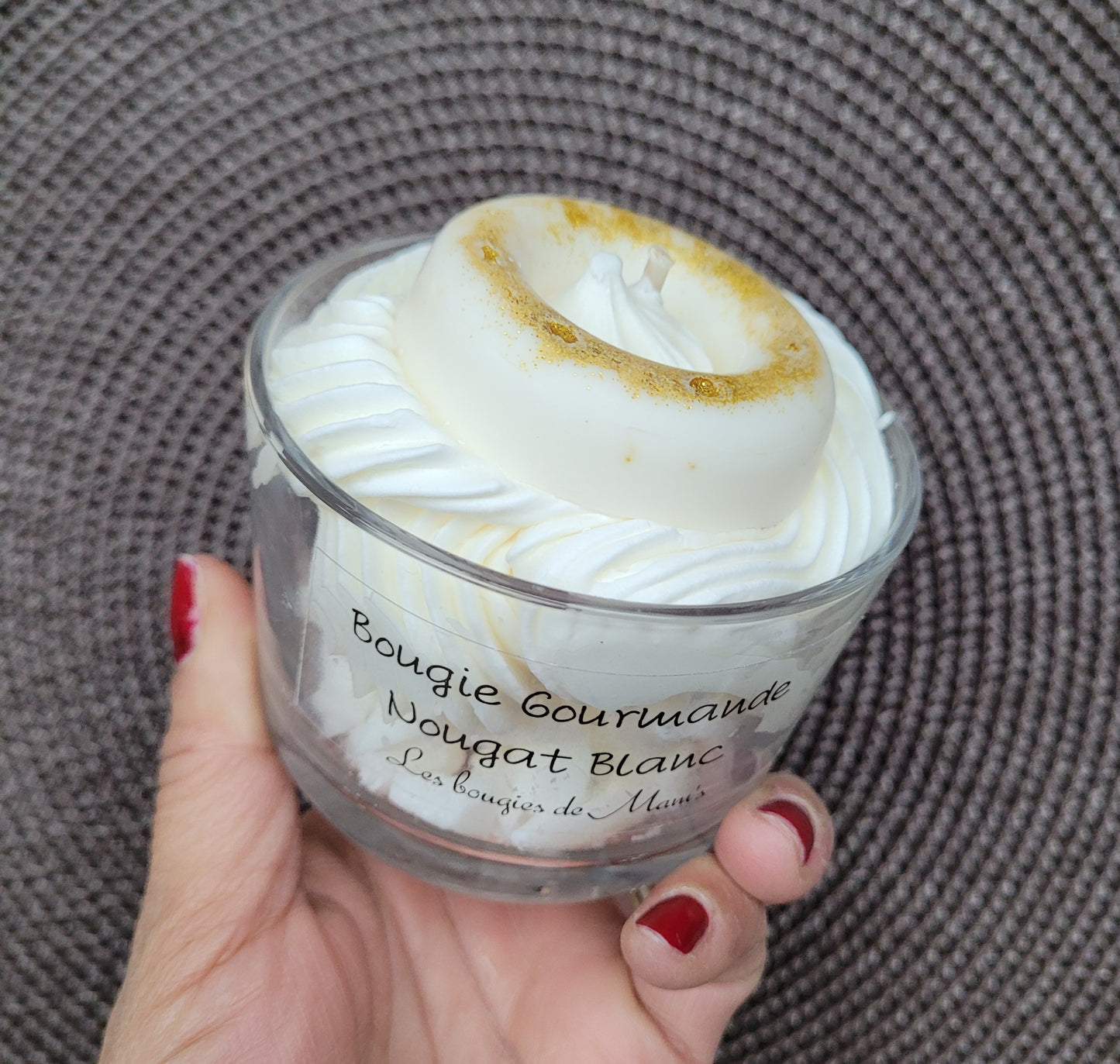 Bougie gourmande Nougat Blanc
