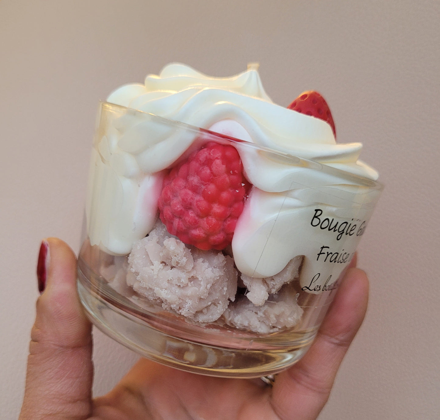 Bougie gourmande Fraise des Bois