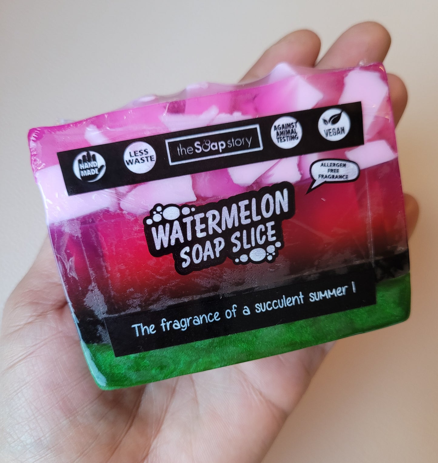 Tranche de savon Watermelon I Pastèque