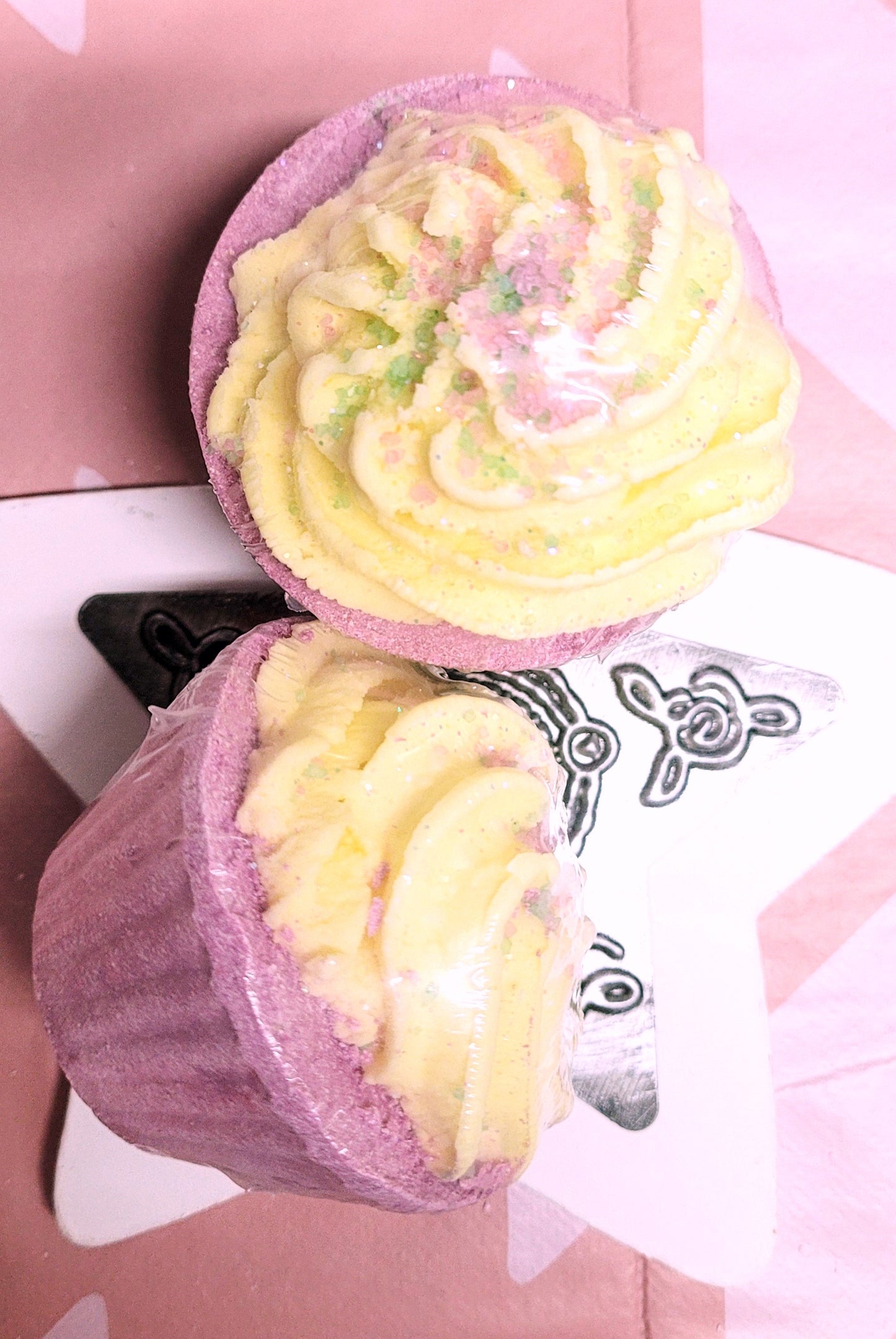 Fondant de bain parfum crème fouettée/Rhubarbe