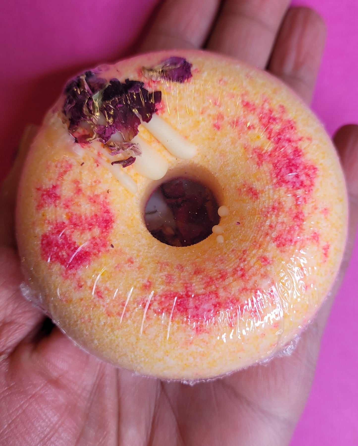 Bombe de bain Donut Scottish raspberry Rose