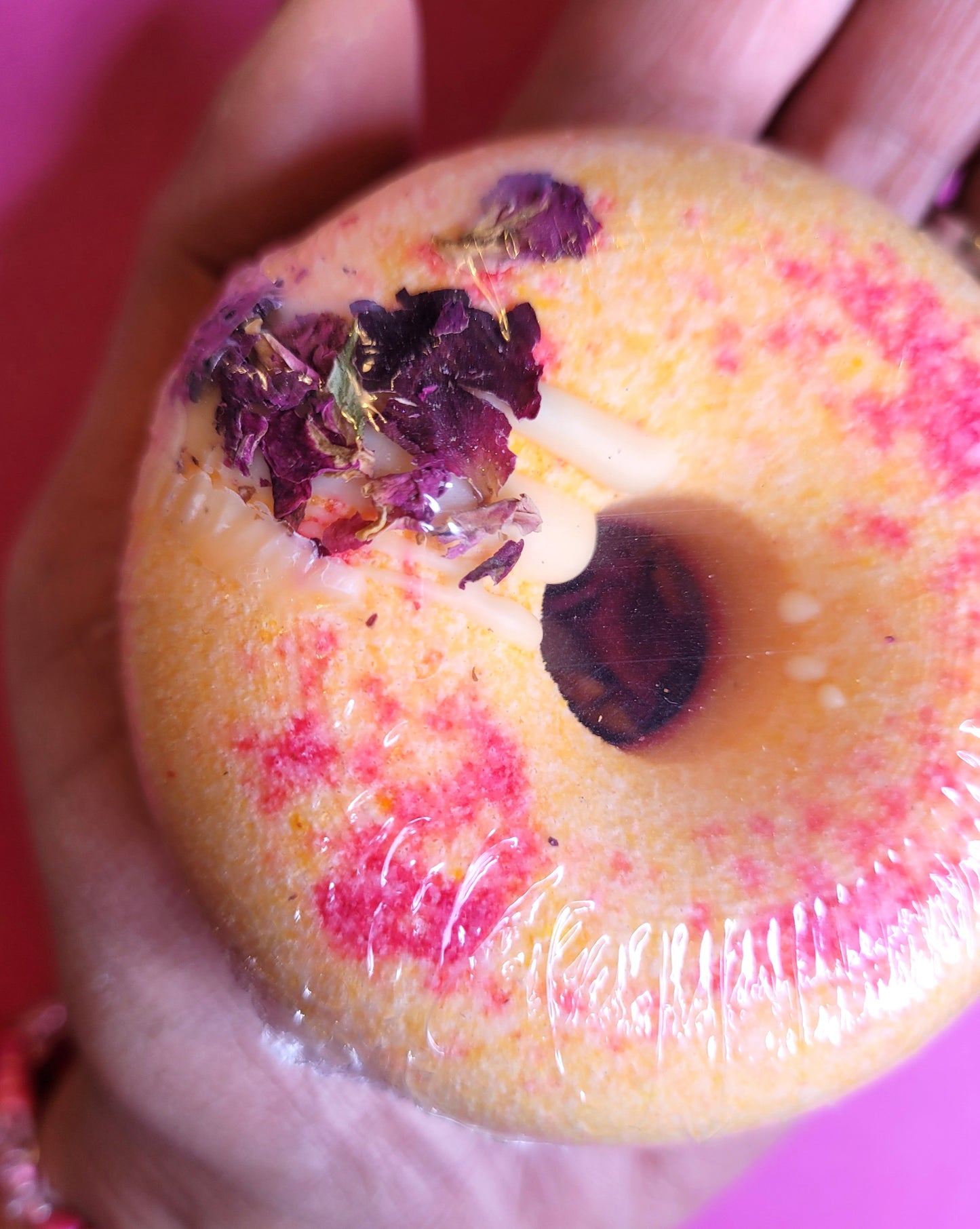 Bombe de bain Donut Scottish raspberry Rose