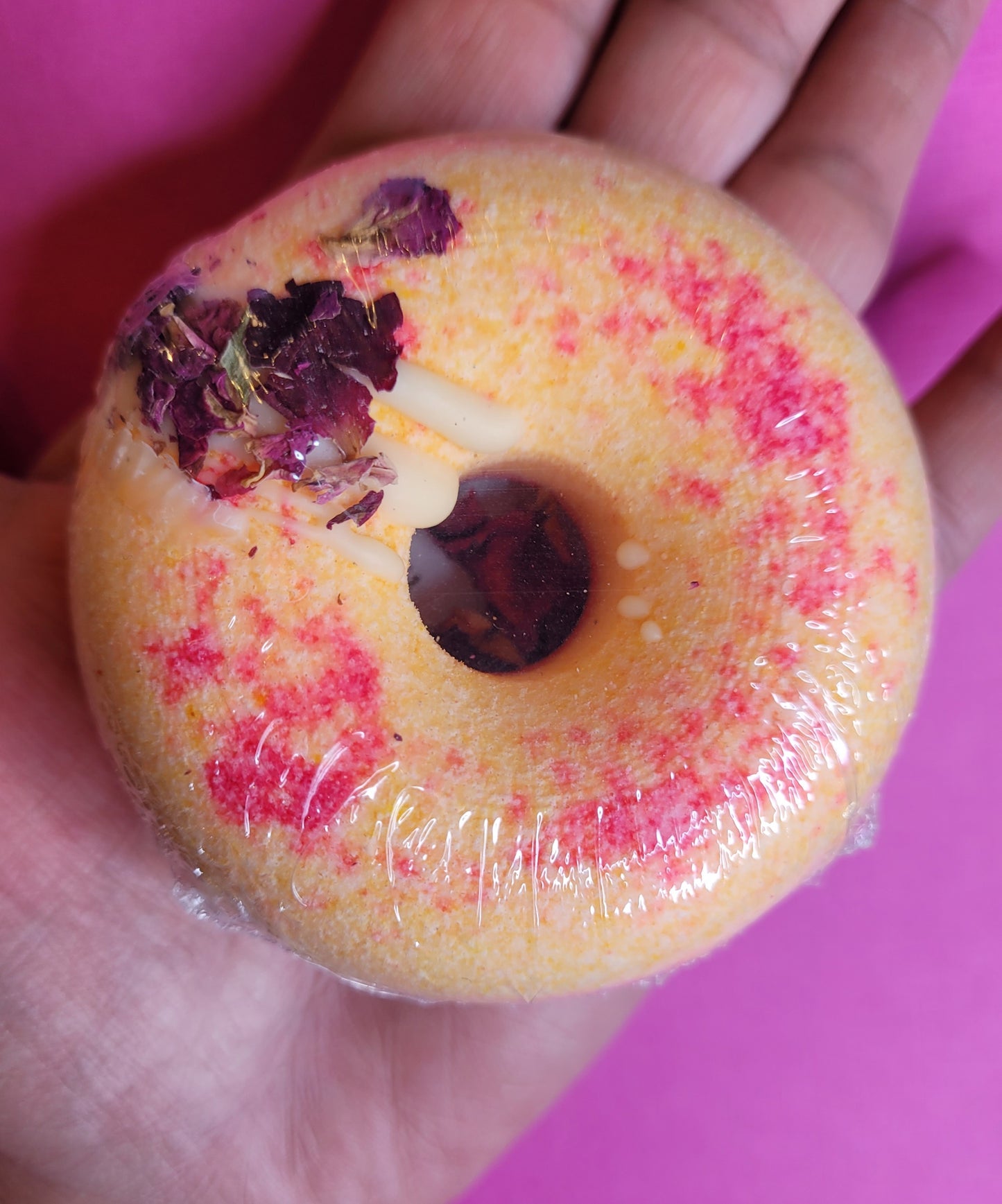 Bombe de bain Donut Scottish raspberry Rose