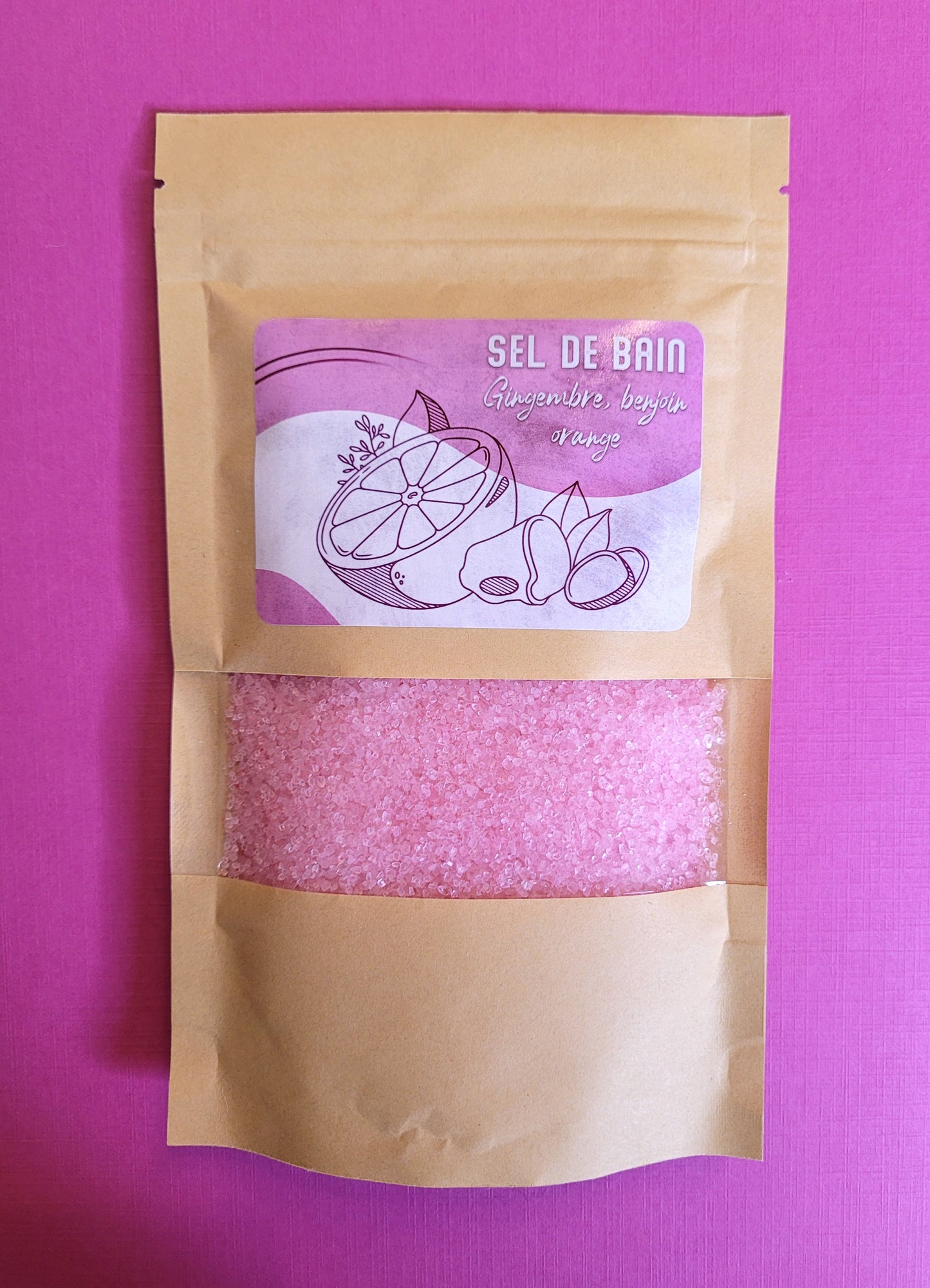 Sels de bain Rose calmants et tonifiants