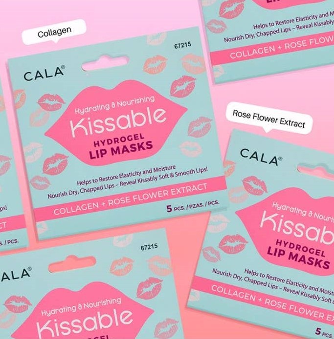 Masque lèvres Hydrogel au collagène et à la rose.