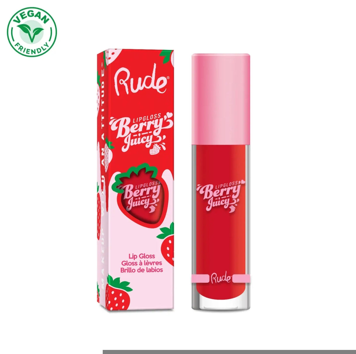 Brillant à lèvres Berry Juicy - Rude Cosmetics