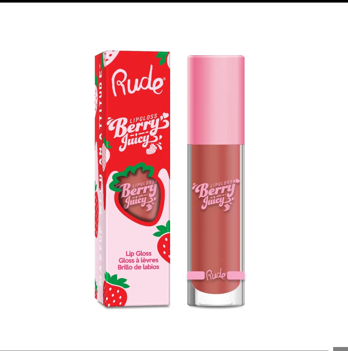 Brillant à lèvres Berry Juicy - Rude Cosmetics