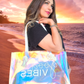 SAC DE PLAGE HOLO "GOOD VIBES"