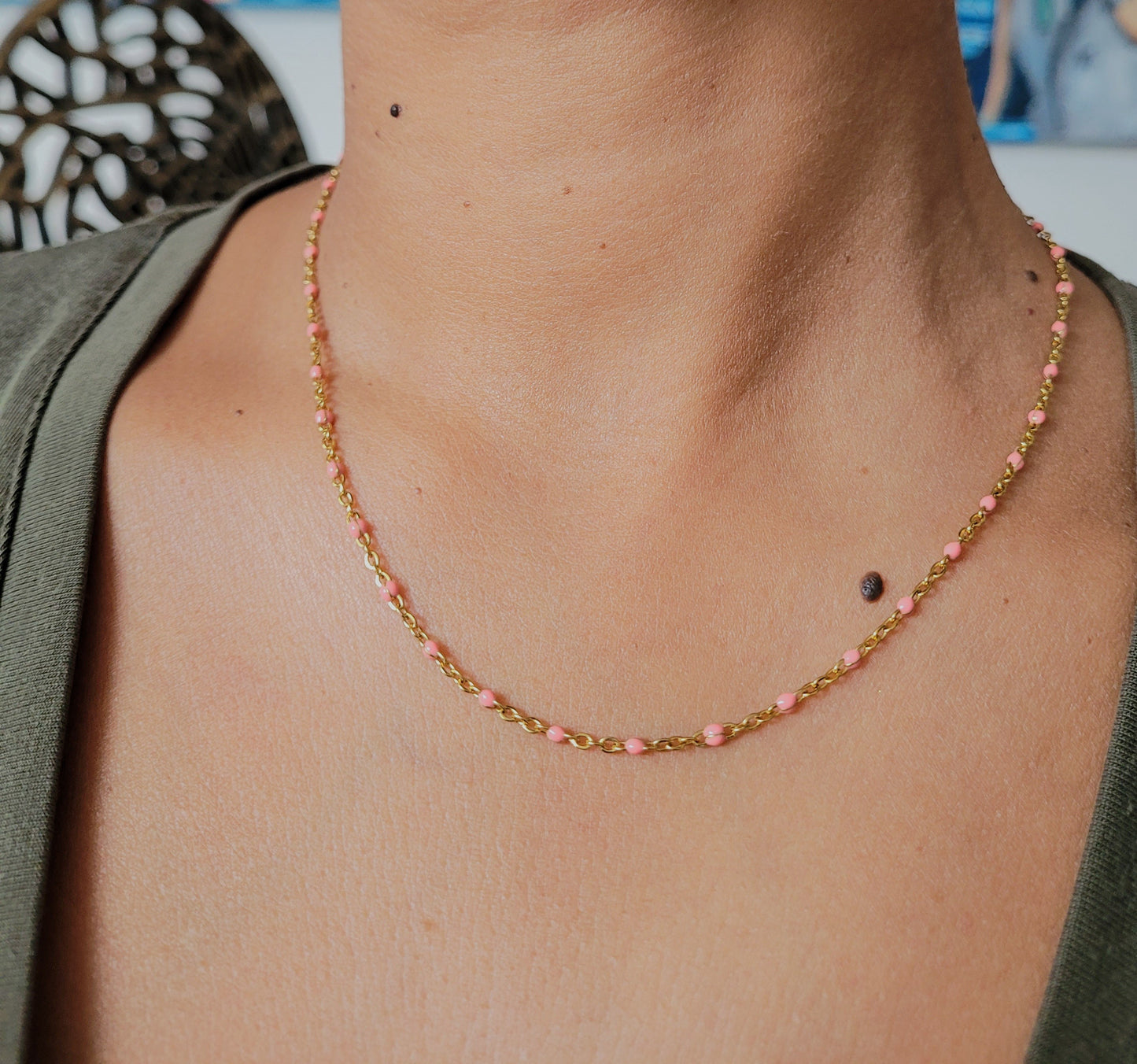 COLLIER PERLA CORAIL GOLD