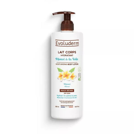Lait Corps Hydratant Monoï à la Folie -Evoluderm