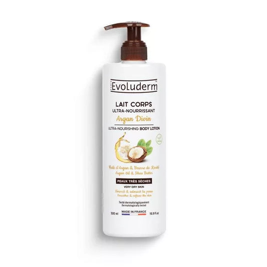 Lait Corps Ultra-Nourrissant Argan Divin -Evoluderm